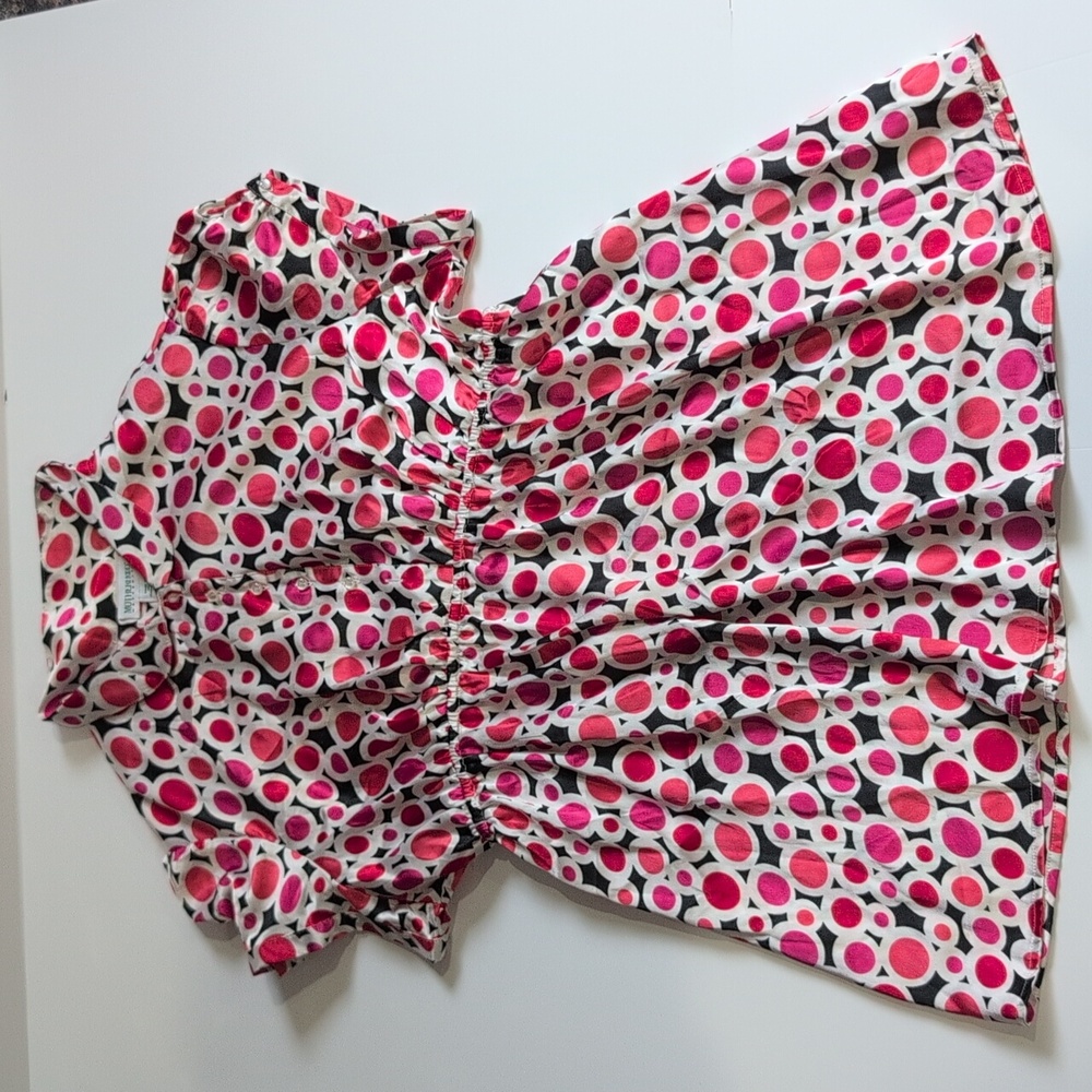 Motherhood Maternity Red and Black Polka Dot Maternity Blouse Size XL